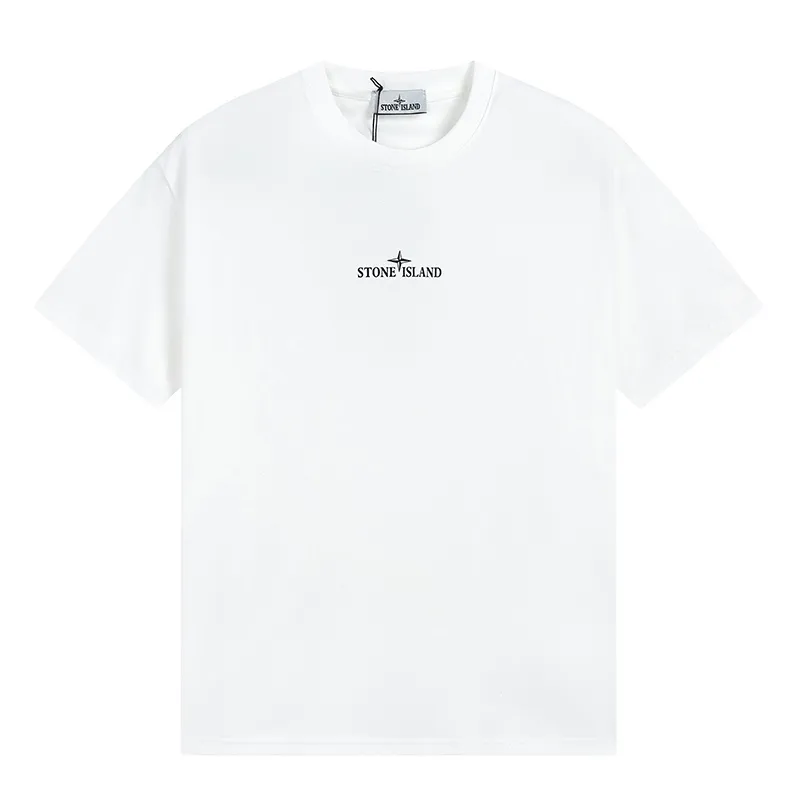 W653#P110💰 [Stone lsland/Stone Island summer new double-shadow big compass printed pattern short-sleeved T-shirt] ⚠️[Original creation, high control of details] - Made of 260 grams of combed cotton, 32-count double yarn, soft and comfortable to the touch, sweat-absorbent and breathable. - Simple, basic and versatile style, original quality, the first choice for couples. - Made in a large factory, four needles and five threads on the shoulder, neatly arranged, high quality workmanship. - Same style for men and women. Very versatile, one piece for everyone, details are clearly visible. Color: Black White Size: M L